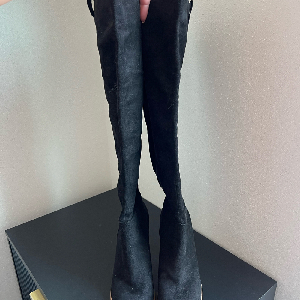 Vici black knee high boots